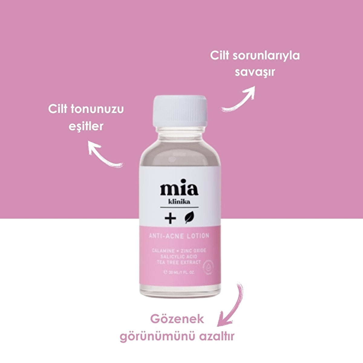 Mia Klinika Acne Drying Lotion 30ml - Reduces Skin Flaws | Clear Skin