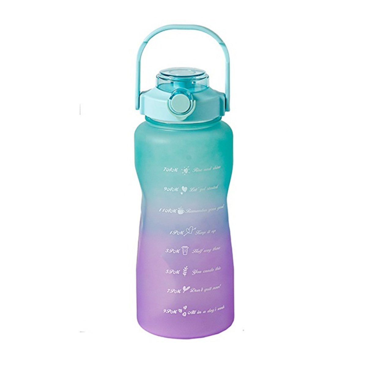 VPW Motivation Water Bottle 2L - Green | Durable & Leakproof - Image #1