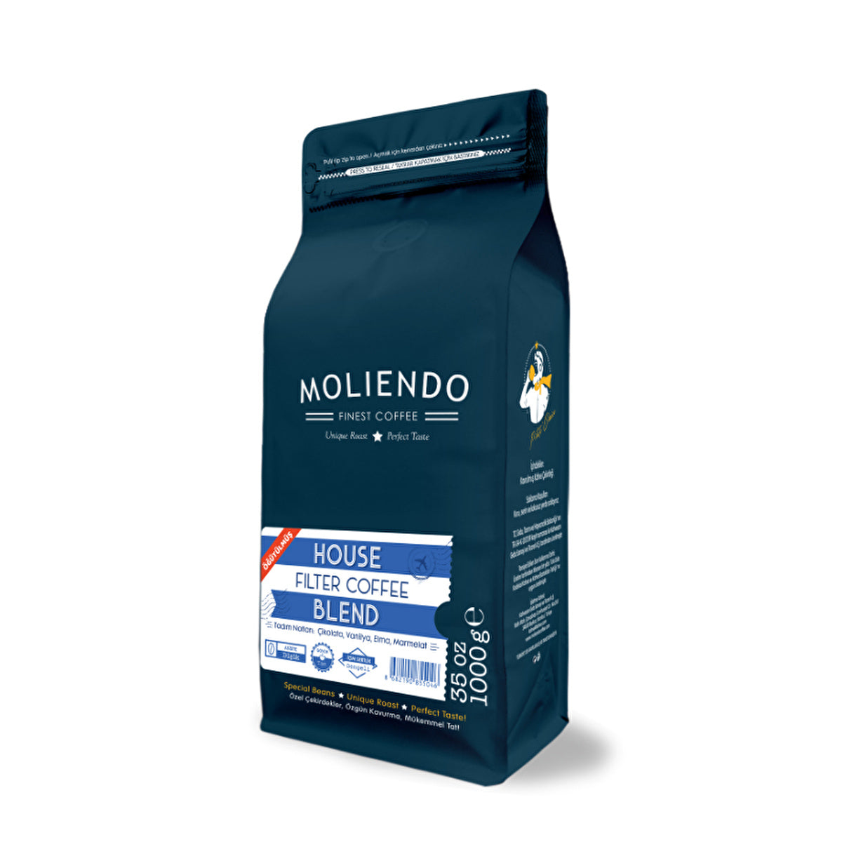 Moliendo House Blend Coffee - Rich Chocolate, Vanilla, & Marmalade | 35 Oz