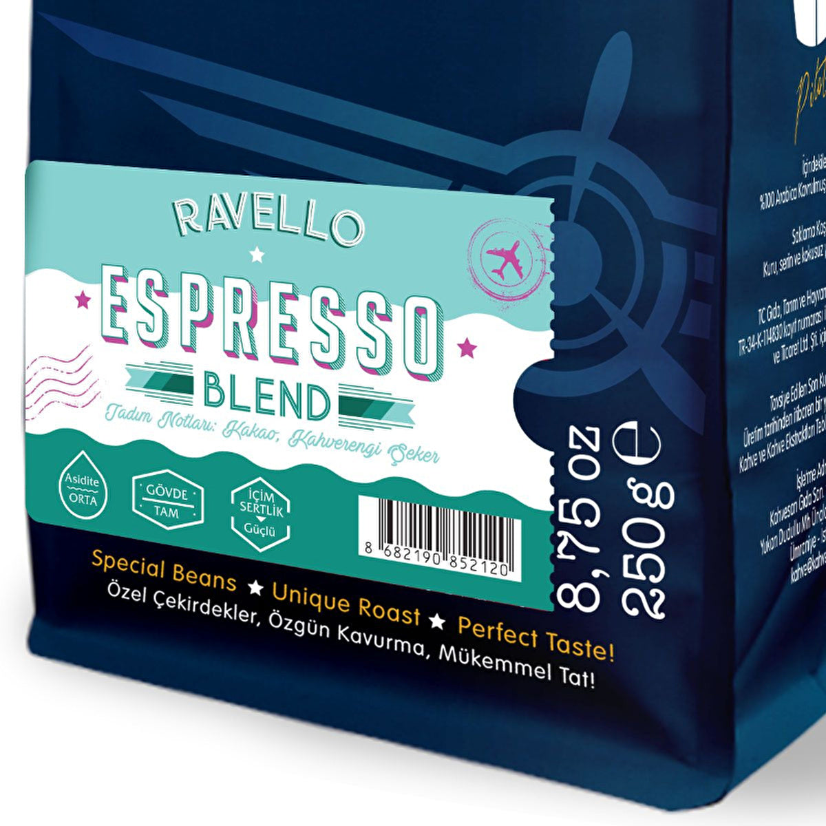 Moliendo Ravello Espresso Blend Coffee Beans 250G - 100% Arabica