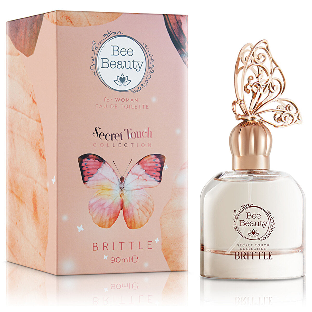 Bee Beauty Secret Touch Brittle EDT Women's Perfume 90ml - Fresh Fragrance - Image #2