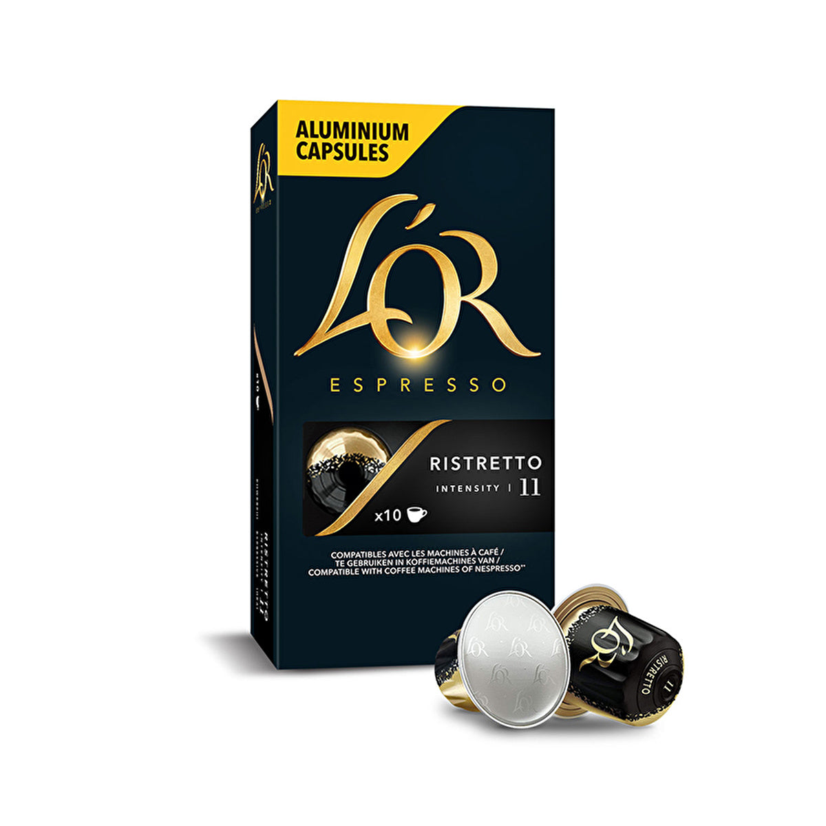 L'OR Espresso 11 Ristretto Coffee Capsules - 10 Recyclable Pods | Rich Flavor