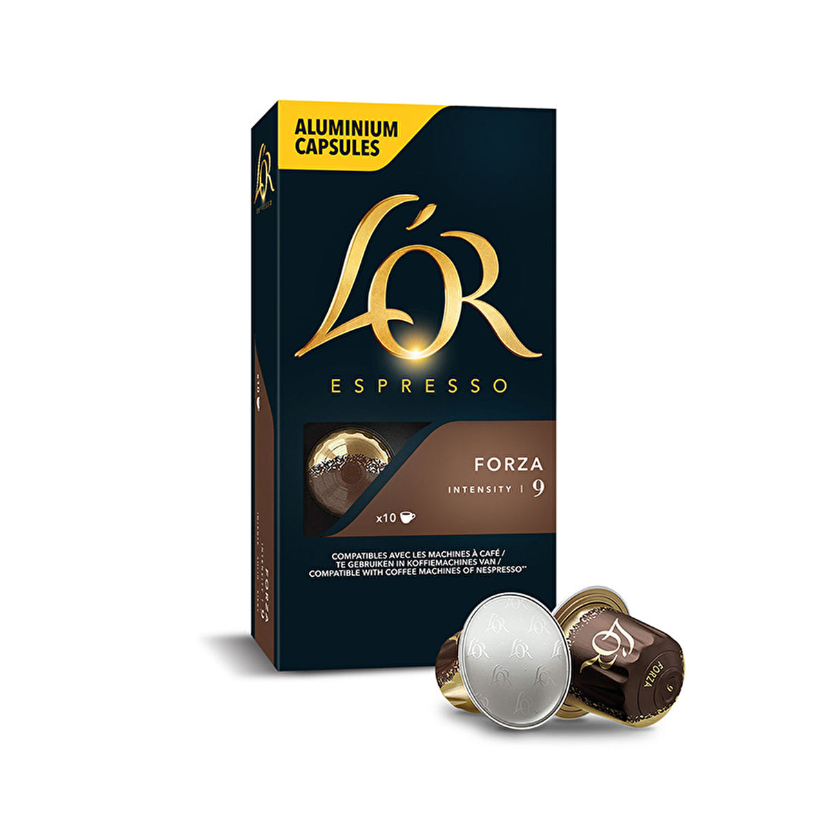 L'OR Espresso Forza Coffee Pods - Intense Flavor | Compatible with Nespresso