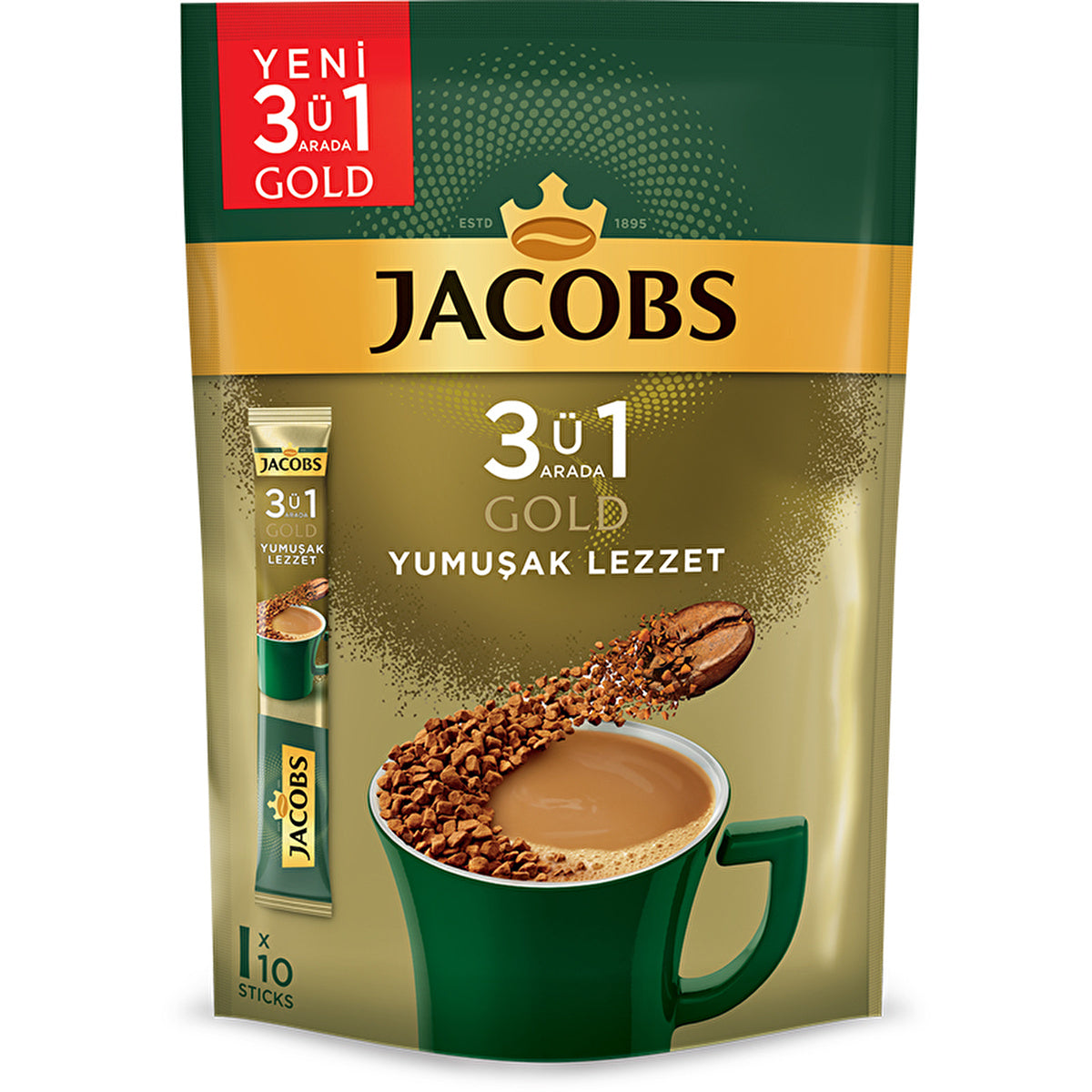 Jacobs Instant Coffee 3 In 1 Soft - 10 Pack | 18g