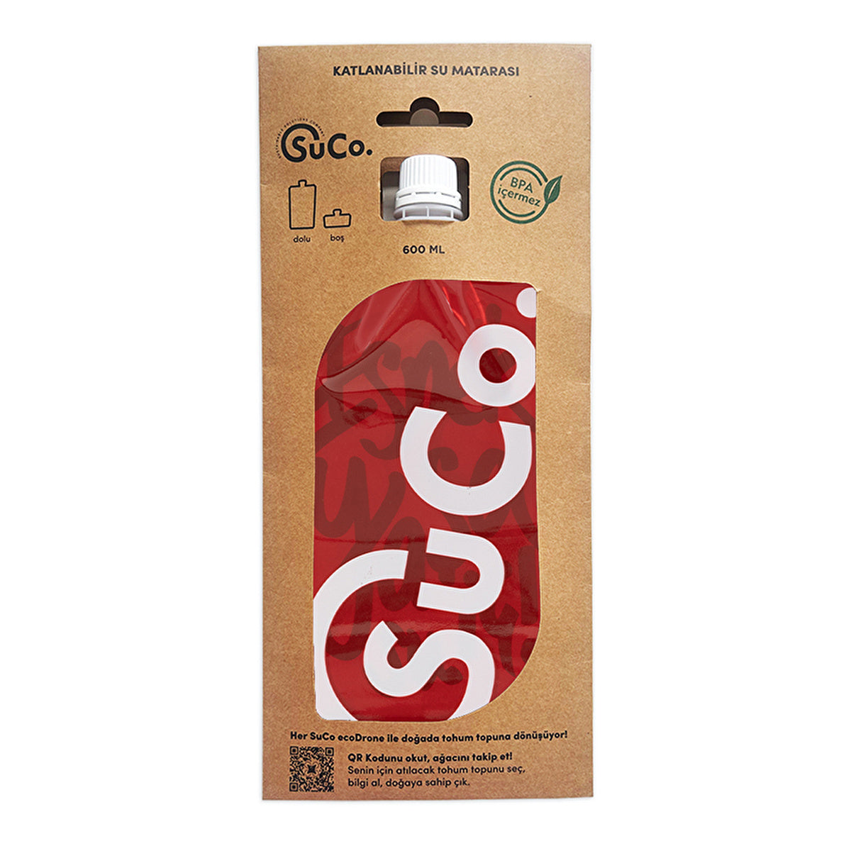 SuCo Pepper 2.0 - 600 ml Flexible Water Bottle | Eco-Friendly - Image #4