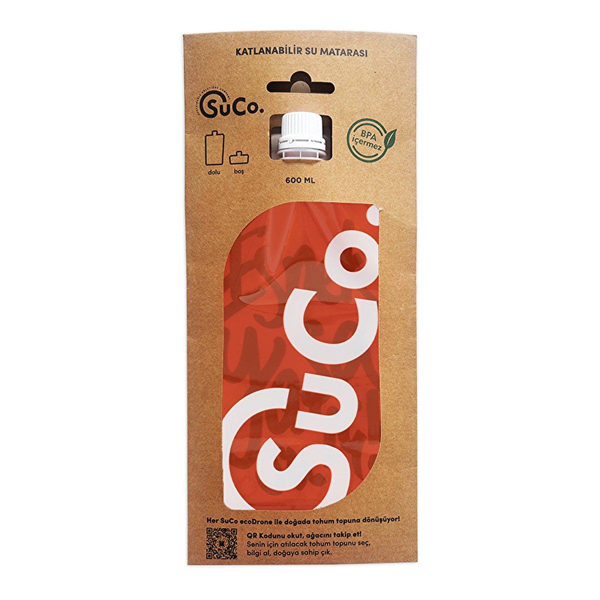 SuCo Pumpkin 2.0 Water Bottle - 600ml | Eco-Friendly Design - Image #4