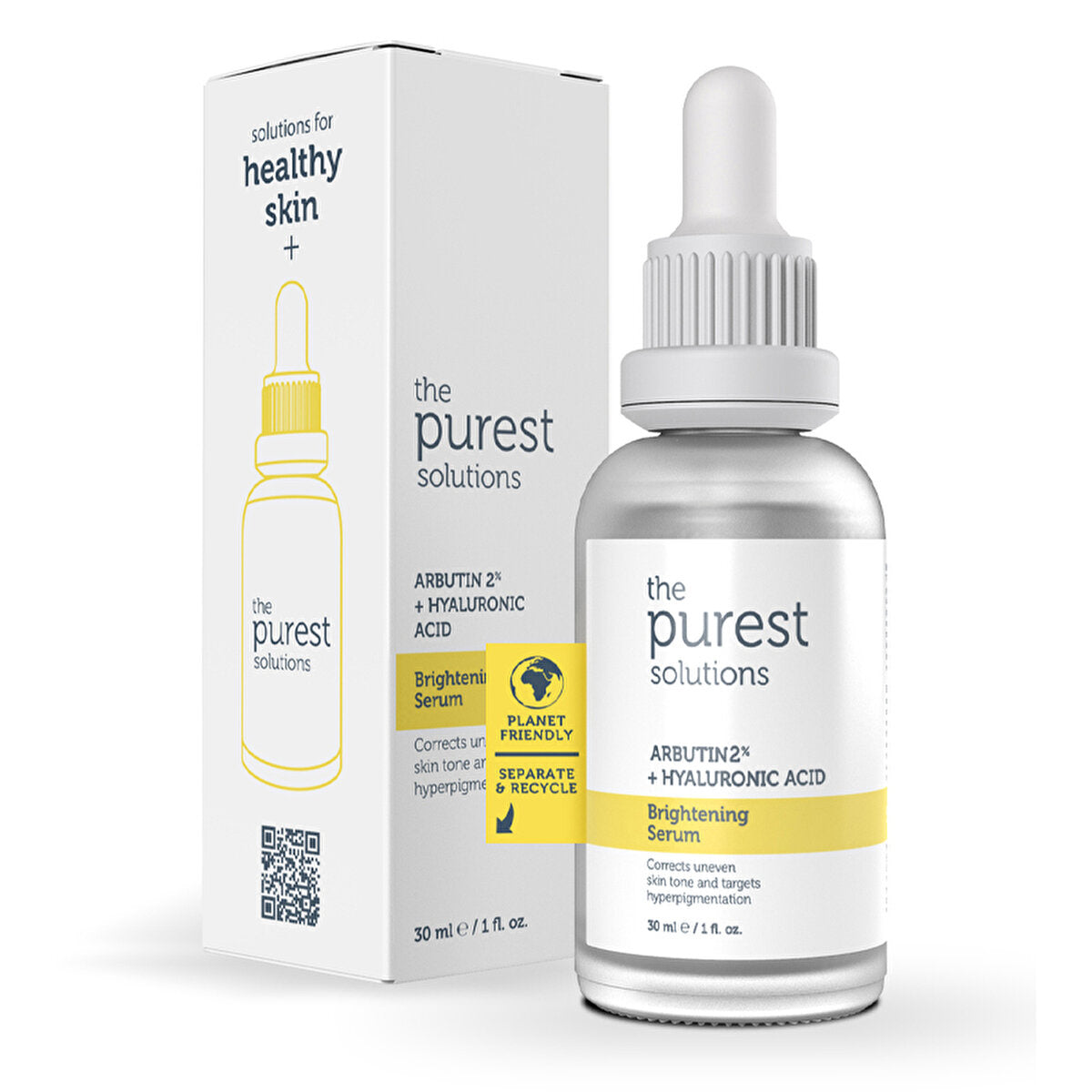 The Purest Solutions Skin Tone Evening Serum 30ml - Arbutin + Hyaluronic Acid