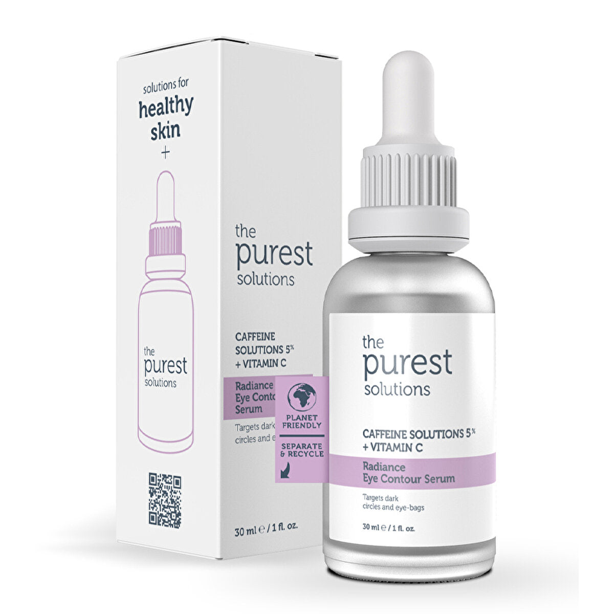 The Purest Solutions Eye Brightening Serum 30ml - Caffeine & Vitamin C