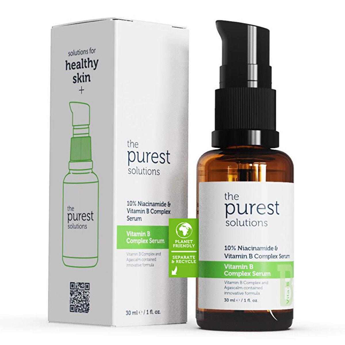 The Purest Solutions Vita-B Complex Barrier Serum 30ml - Repair & Strengthen