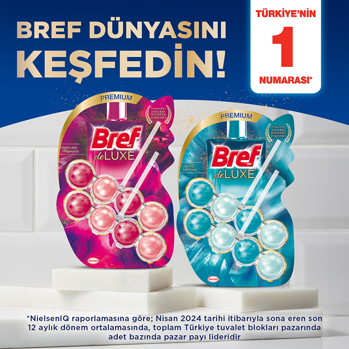 Bref Toilet Bowl Cleaner Magnolia - Single Pack | 4-in-1 Functionality - Image #6