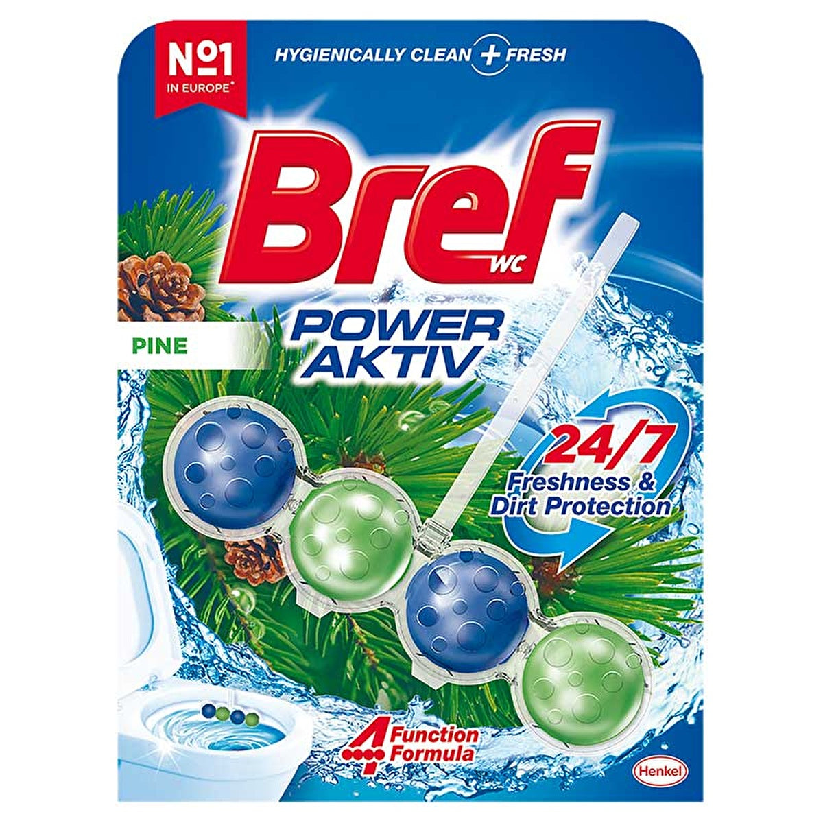 Bref Power Aktiv Pine Toilet Block - Single | Long-Lasting Freshness - Image #4