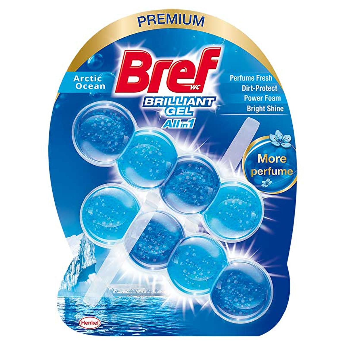 Bref Brilliant Gel Duopack Toilet Bowl Cleaner - Ocean | 2-Pack - Image 