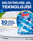 Bref Brilliant Gel Duopack Toilet Bowl Cleaner - Ocean | 2-Pack - Image 
