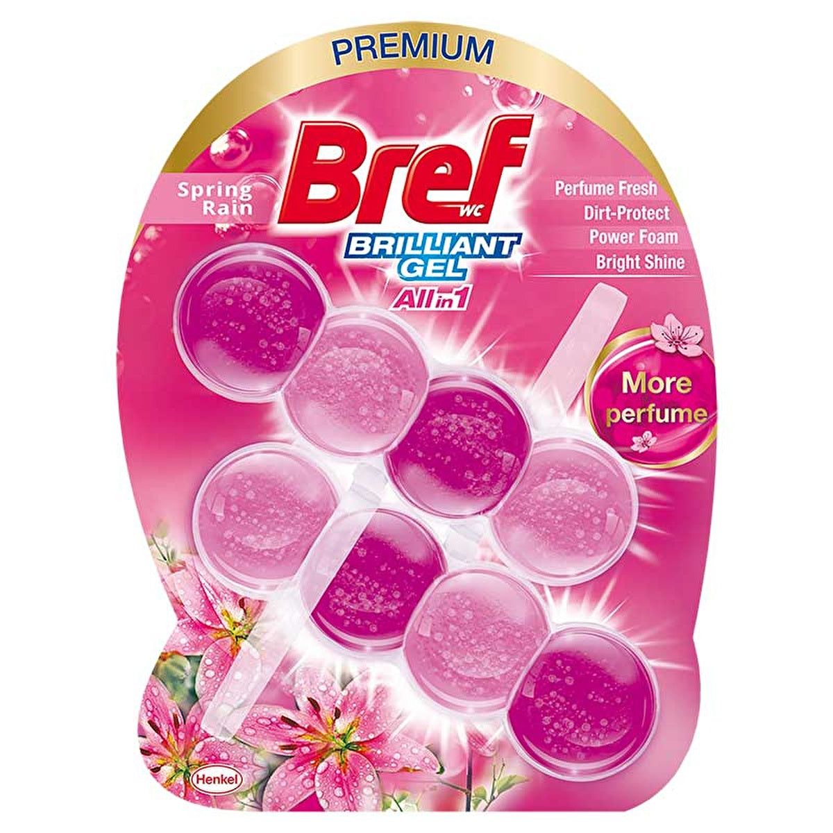 Bref Toilet Brilliant Gel Duopack - Flower Scent | Powerful Cleaner - Image #4