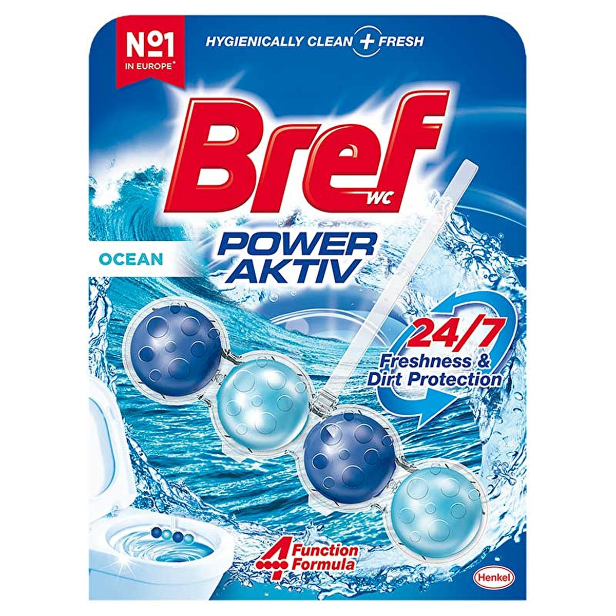 Bref Power Activ Ocean Toilet Block Single - Long-Lasting Freshness - Image #6