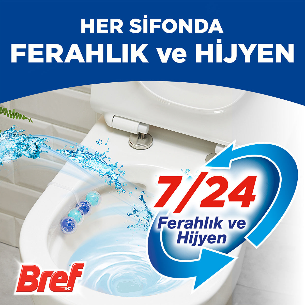 Bref Power Activ Ocean Toilet Block Single - Long-Lasting Freshness - Image #7