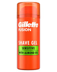 Gillette Fusion Shaving Gel for Sensitive Skin 75ml - Smooth Comfort | Gillette - Image 