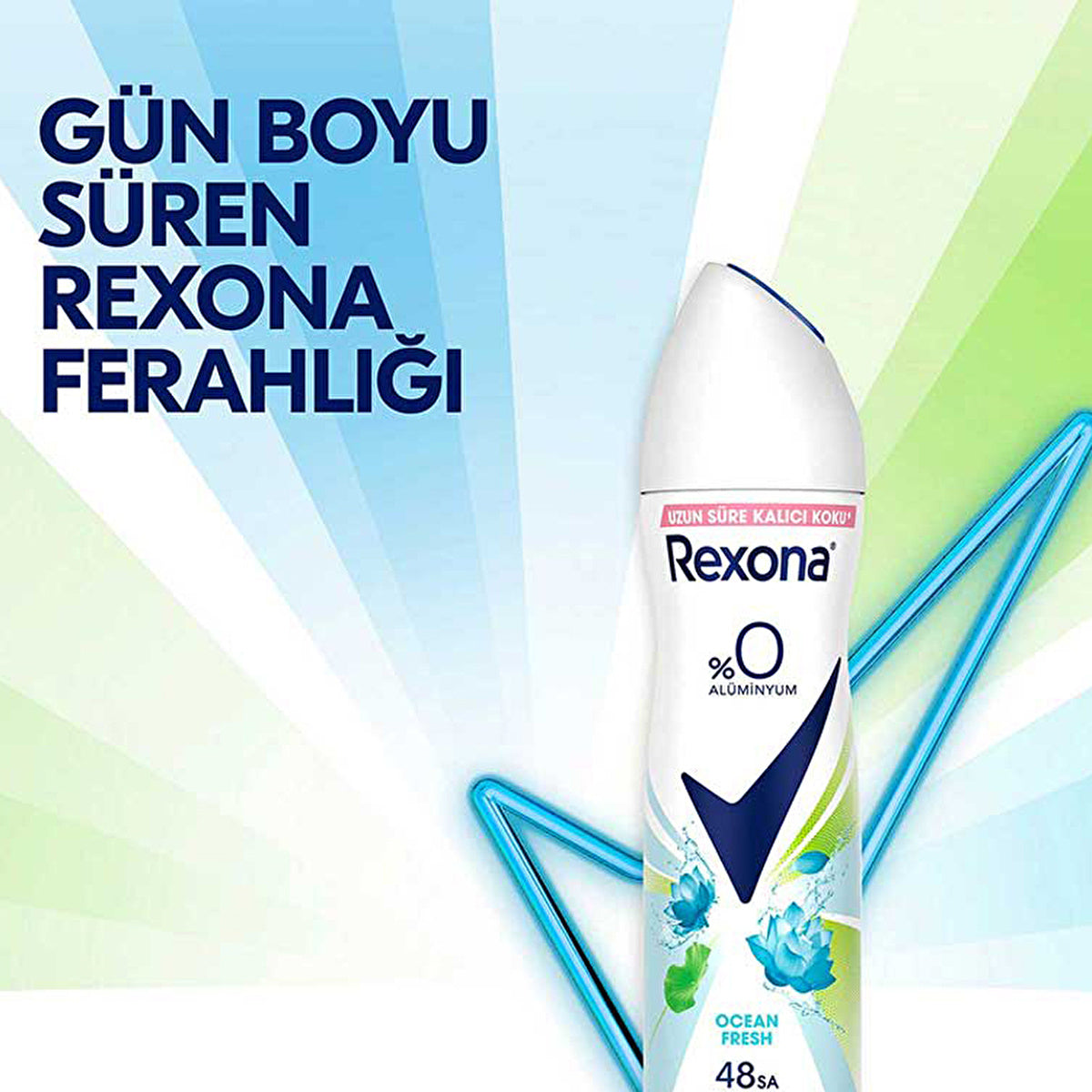 Rexona Women's Body Spray Deodorant Ocean Fresh - 150ml | Aluminum Free - Image #3