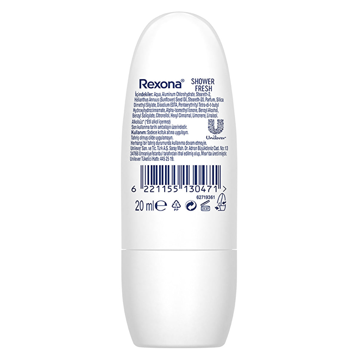 Rexona Shower Fresh Mini Roll-On Deodorant 20ml - 48 Hour Protection | Travel Size - Image #6