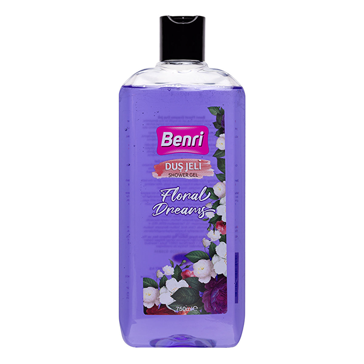 Benri Floral Dreams Shower Gel 750ml - Gentle Cleansing Formula | Floral Scent - Image #1