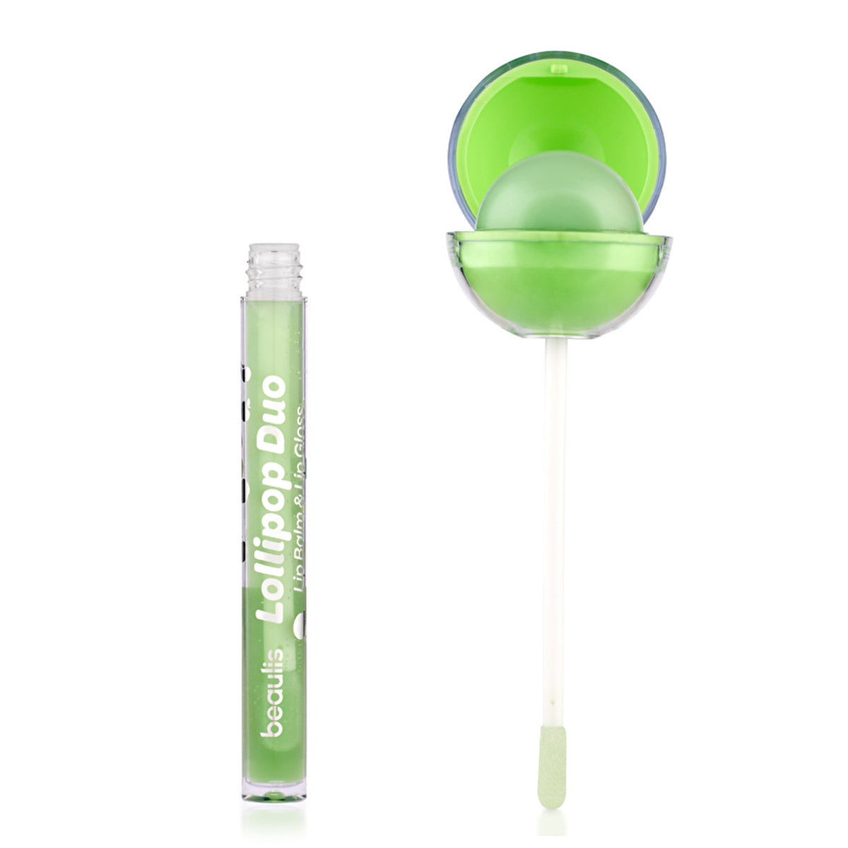 Beaulis Lollipop Duo Lip Balm & Gloss 709 Green - Sweet Treat