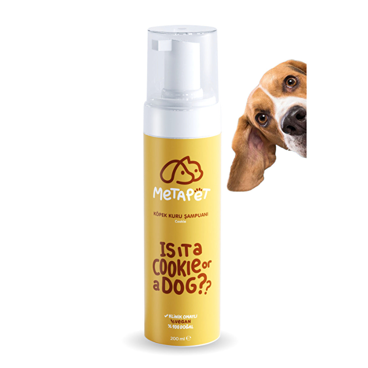 Natural Dog Dry Shampoo Vanilla Scent 200ml - Organic Formula | Puppy Safe