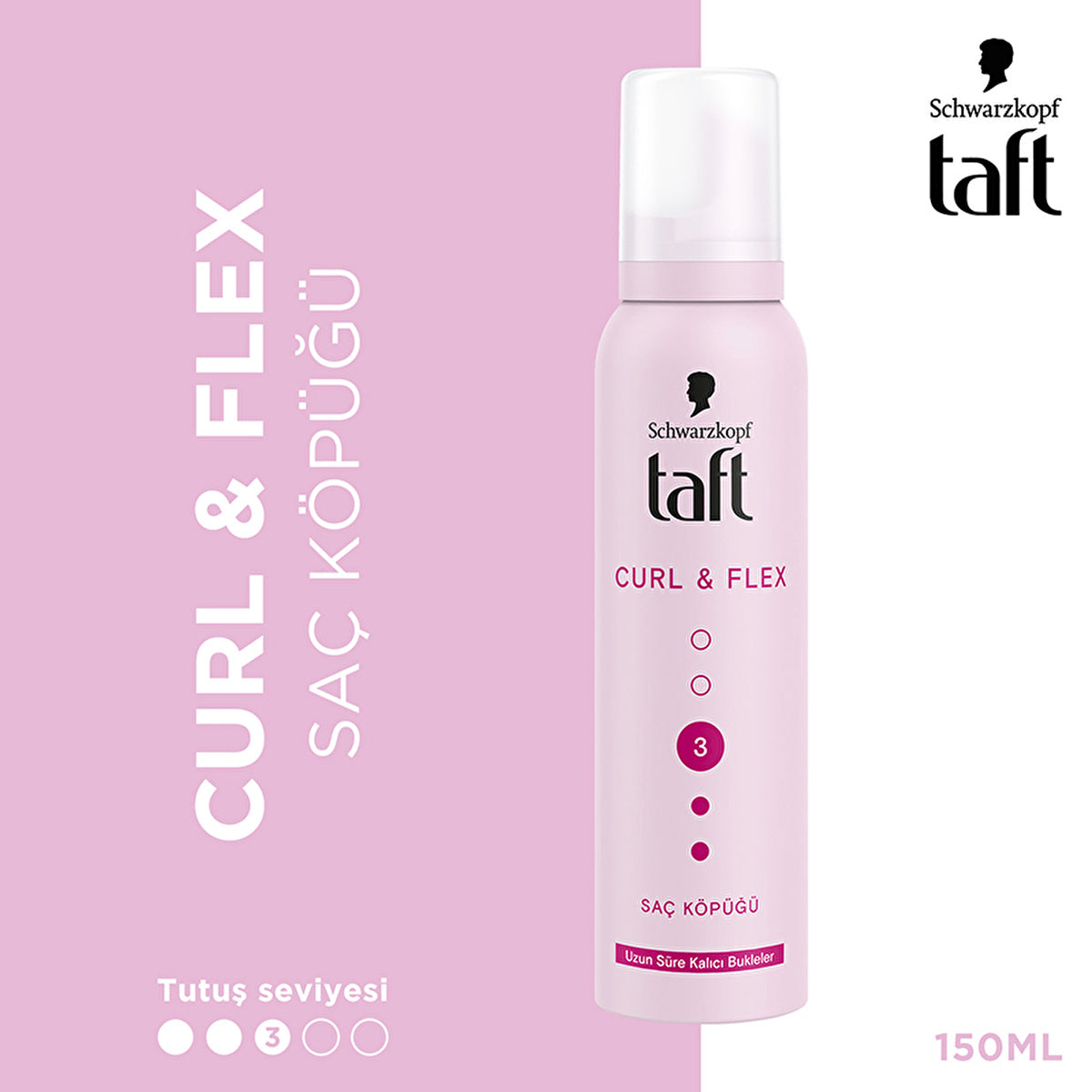 Taft Curl & Flex Hair Mousse 150ML - Defines Curls | Strong Hold