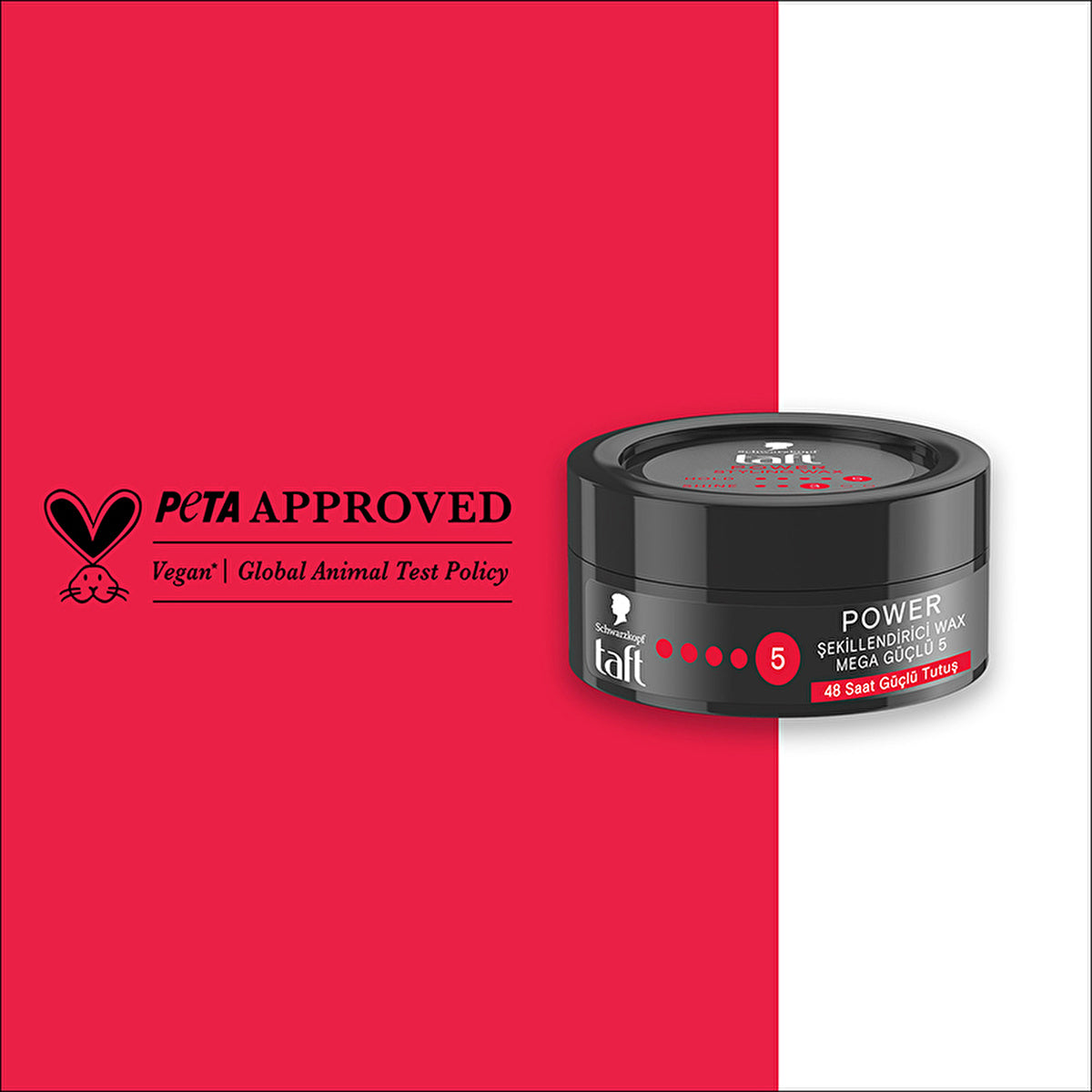 Taft Power Caffeine Wax 75ml - Mega Hold & Energy | Strong Finish