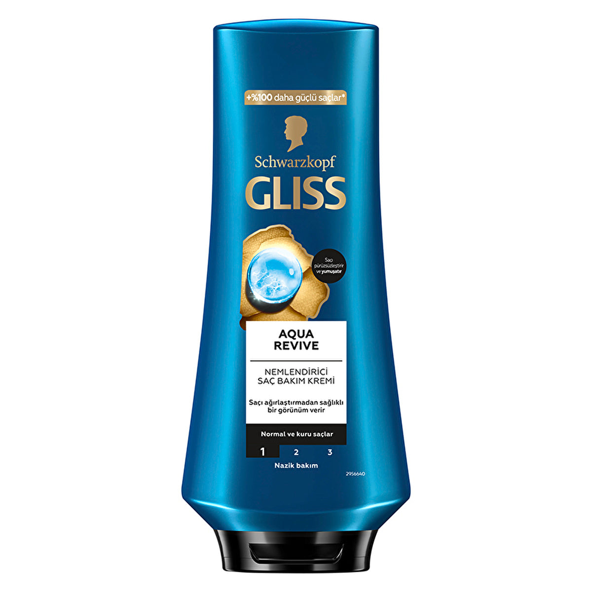 Gliss Aqua Revive Moisturizing Hair Care Cream 12oz - Hyaluron & Seaweed - Image #4