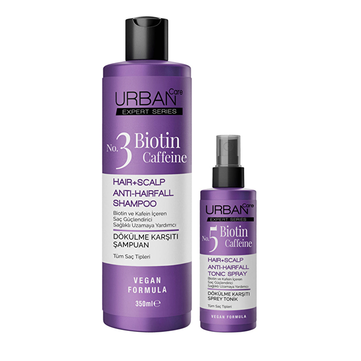 Urban Care No.3 Expert Biotin & Caffeine Shampoo Set - 350ml | Hair Care - Image #1