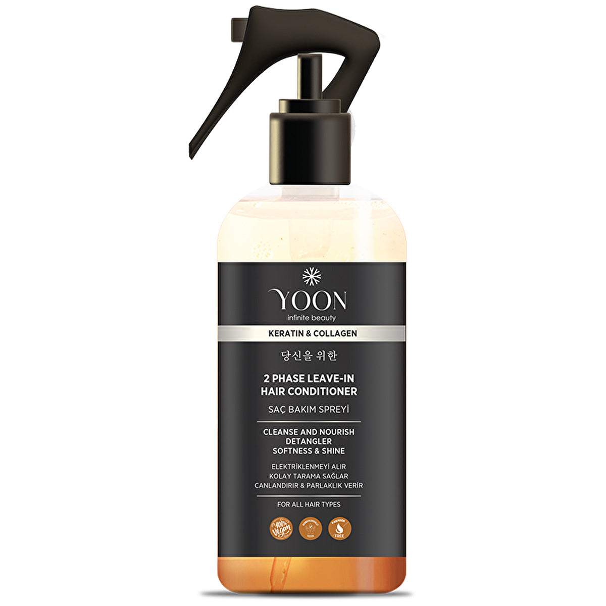 Yoon Vegan Hair Care Spray - Collagen & Keratin | 8.45 Fl Oz