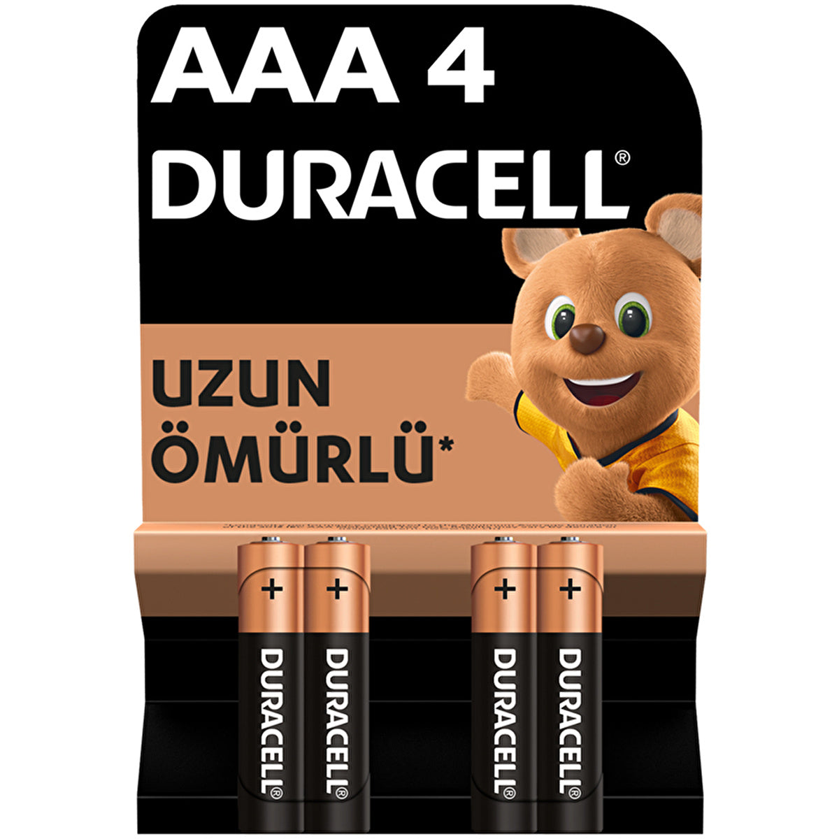 Duracell AAA Batteries 4-Pack - Dependable Alkaline Power | Long Lasting