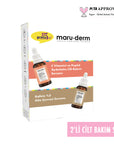 Maruderm Vitamin C Serum & Caffeine Eye Serum Set - 30ml Each | Brightening Care - Image 