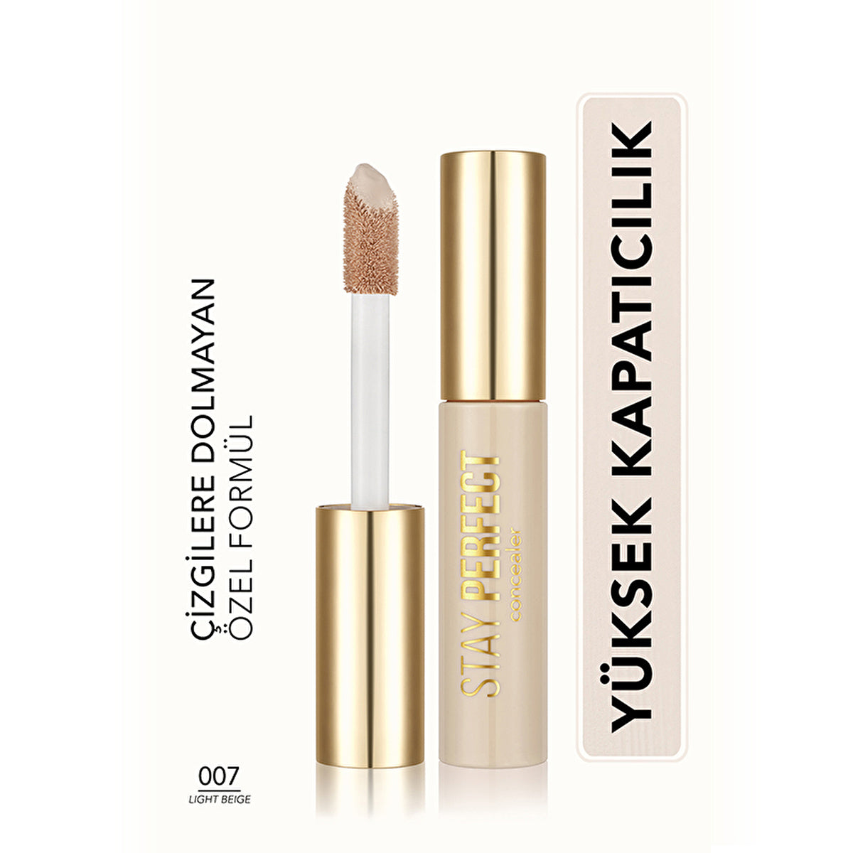 Flormar Stay Perfect Concealer 007 Light Beige - High Pigmentation