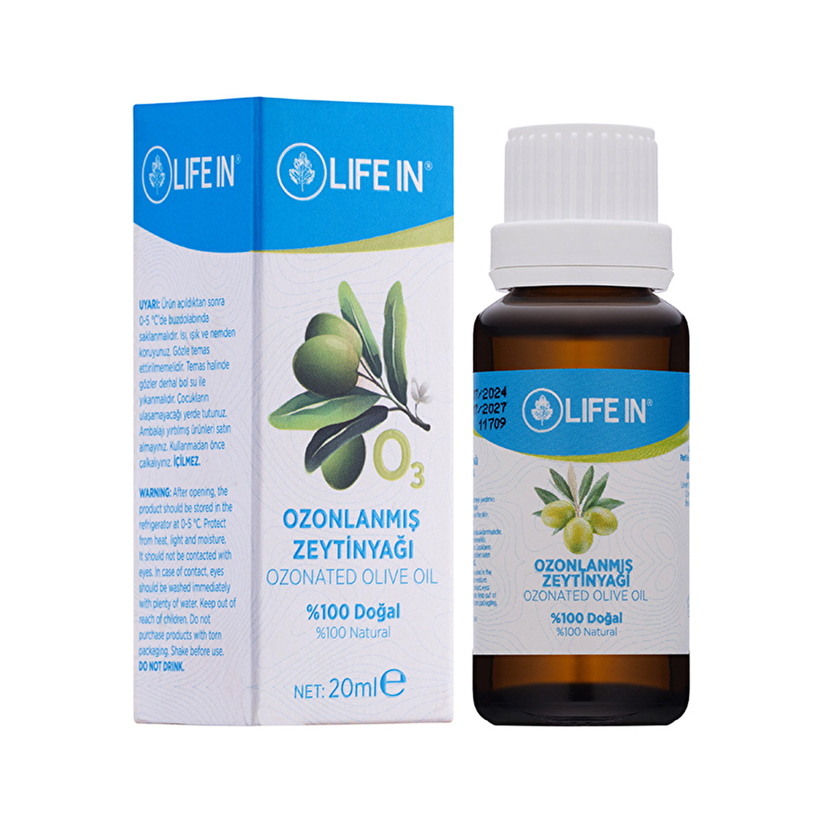 Life In Ozonated Olive Oil 20ml - Nourishing Skin Care - Image #1