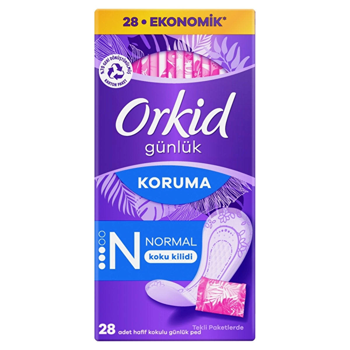 Orkid Daily Protection Pads Normal 28 Count - Breathable Comfort