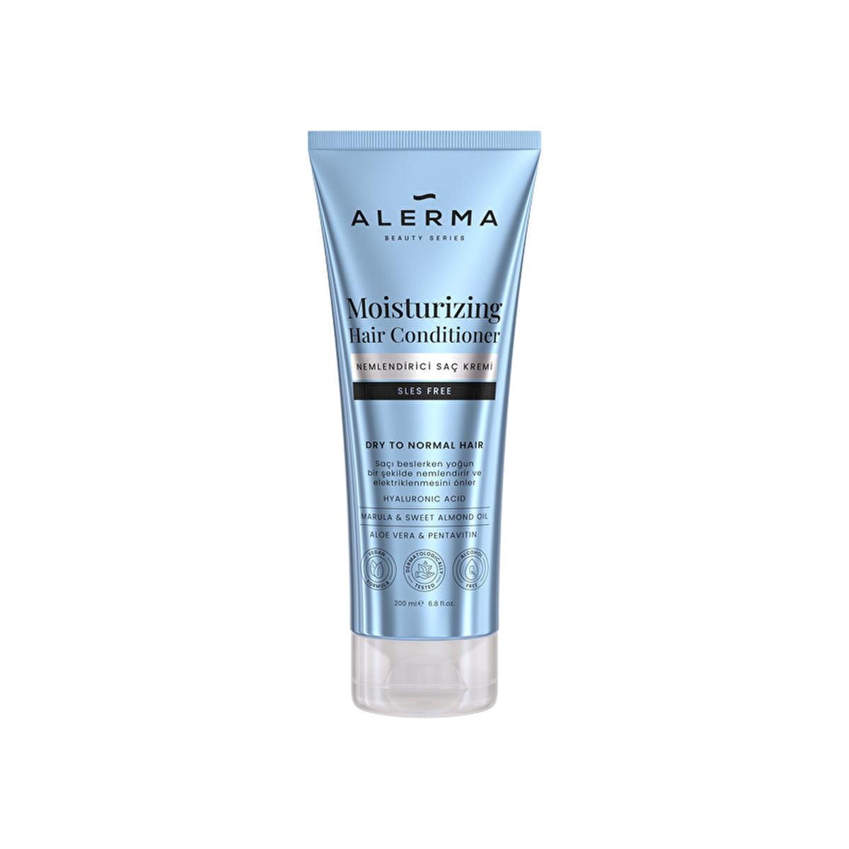 Alerma Moisturizing Sulfate-Free Hair Conditioner 200ml - Vegan Formula