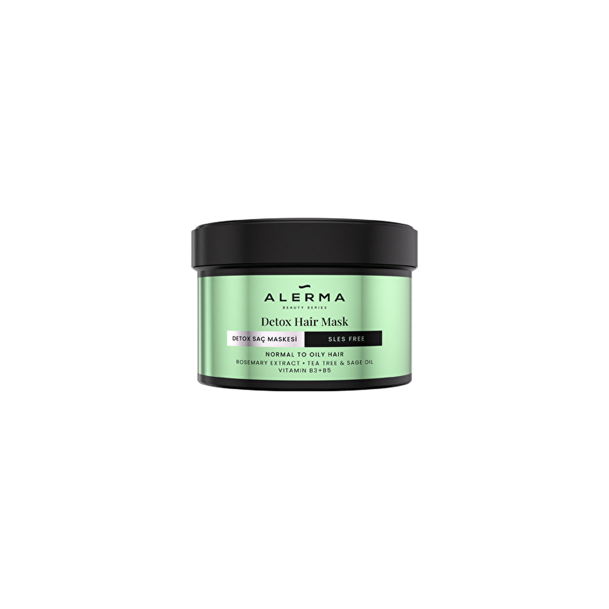 Alerma Detox Hair Mask for Oily & Fine Hair - 240ml | Vegan Formula