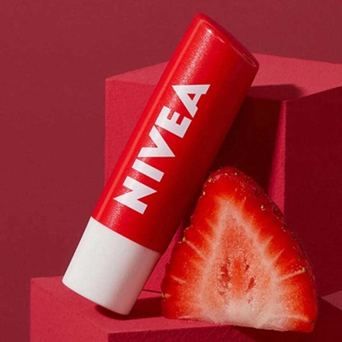 Nivea Strawberry Lip Balm 0.17oz - 24 Hour Moisture - Image #5