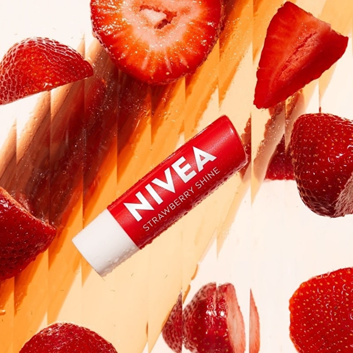 Nivea Strawberry Lip Balm 0.17oz - 24 Hour Moisture - Image #2