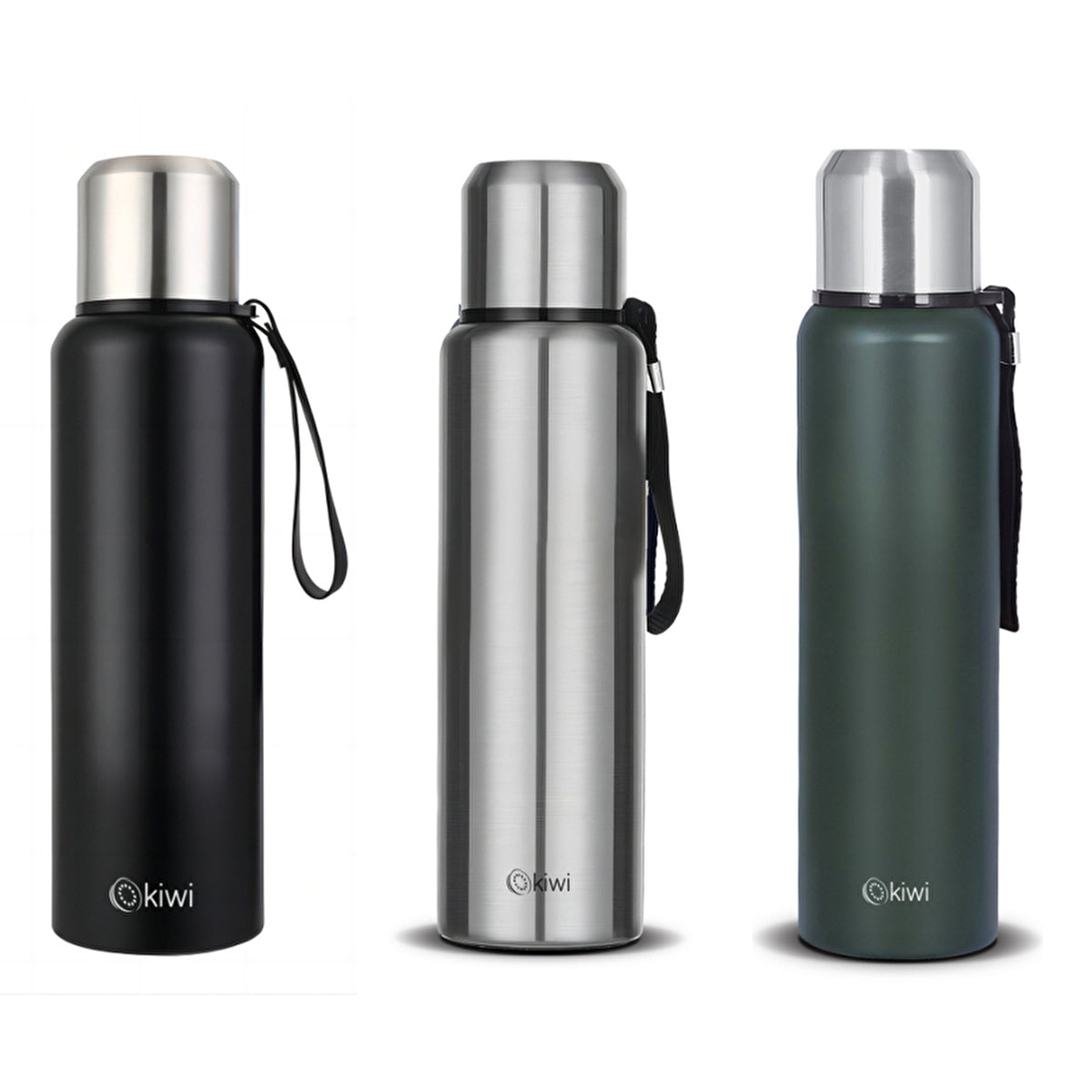 Kiwi Stainless Steel Thermos 850ml - Double Wall Insulation | Assorted Colors - Image #1