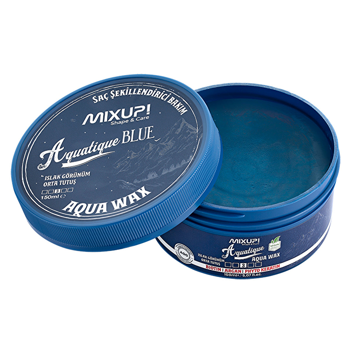 Mixup Aquatique Blue Aqua Wax 150ml - Medium Hold | Styling Wax