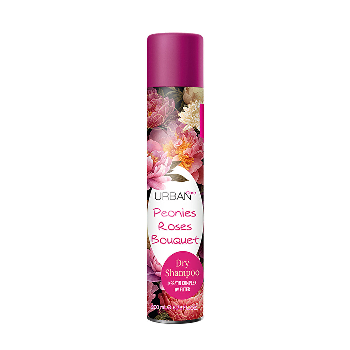 Urban Care Peonies & Roses Volume Dry Shampoo 200ml - Floral Freshness