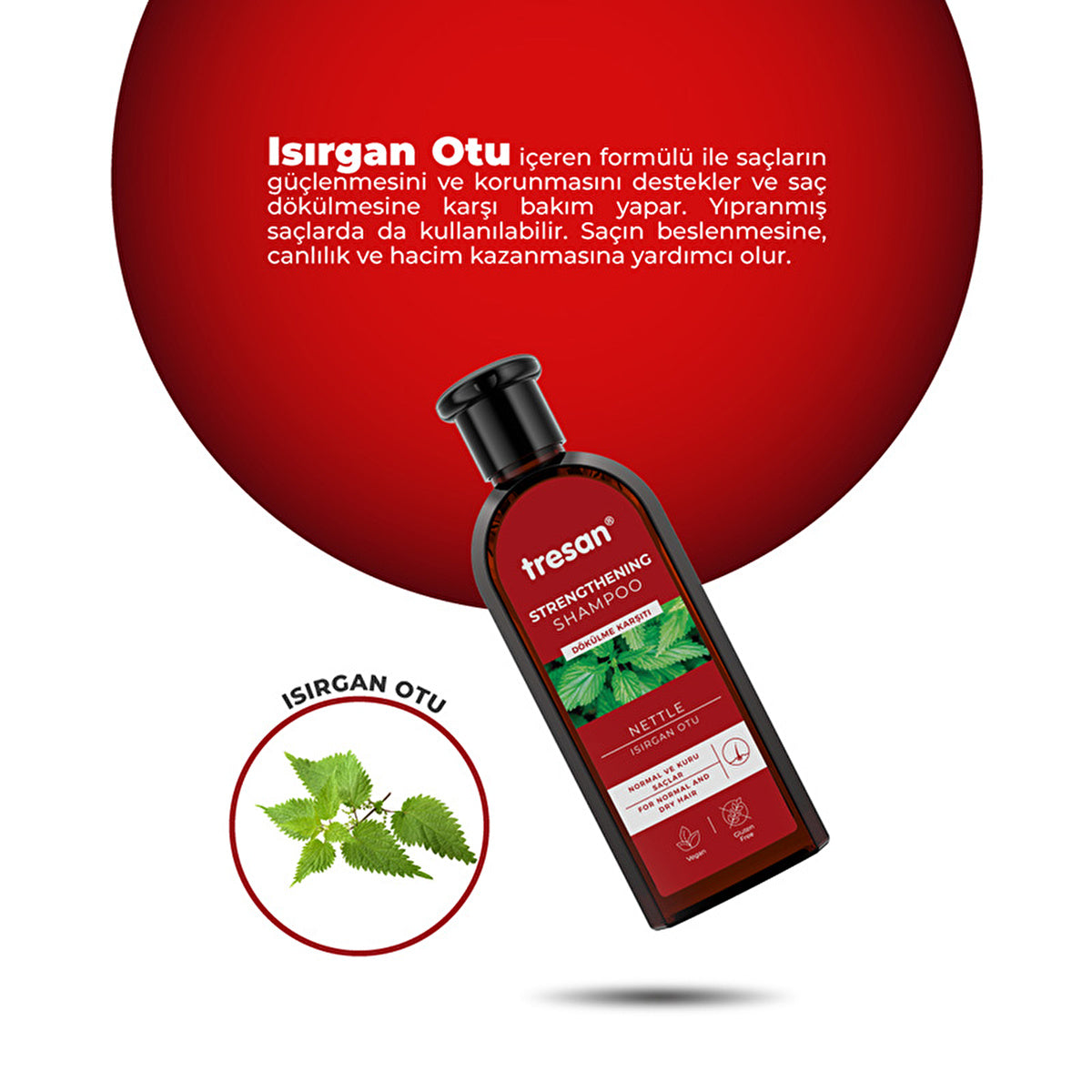 Tresan Urtica Anti-Hair Loss Shampoo 300ml - Strengthening Care