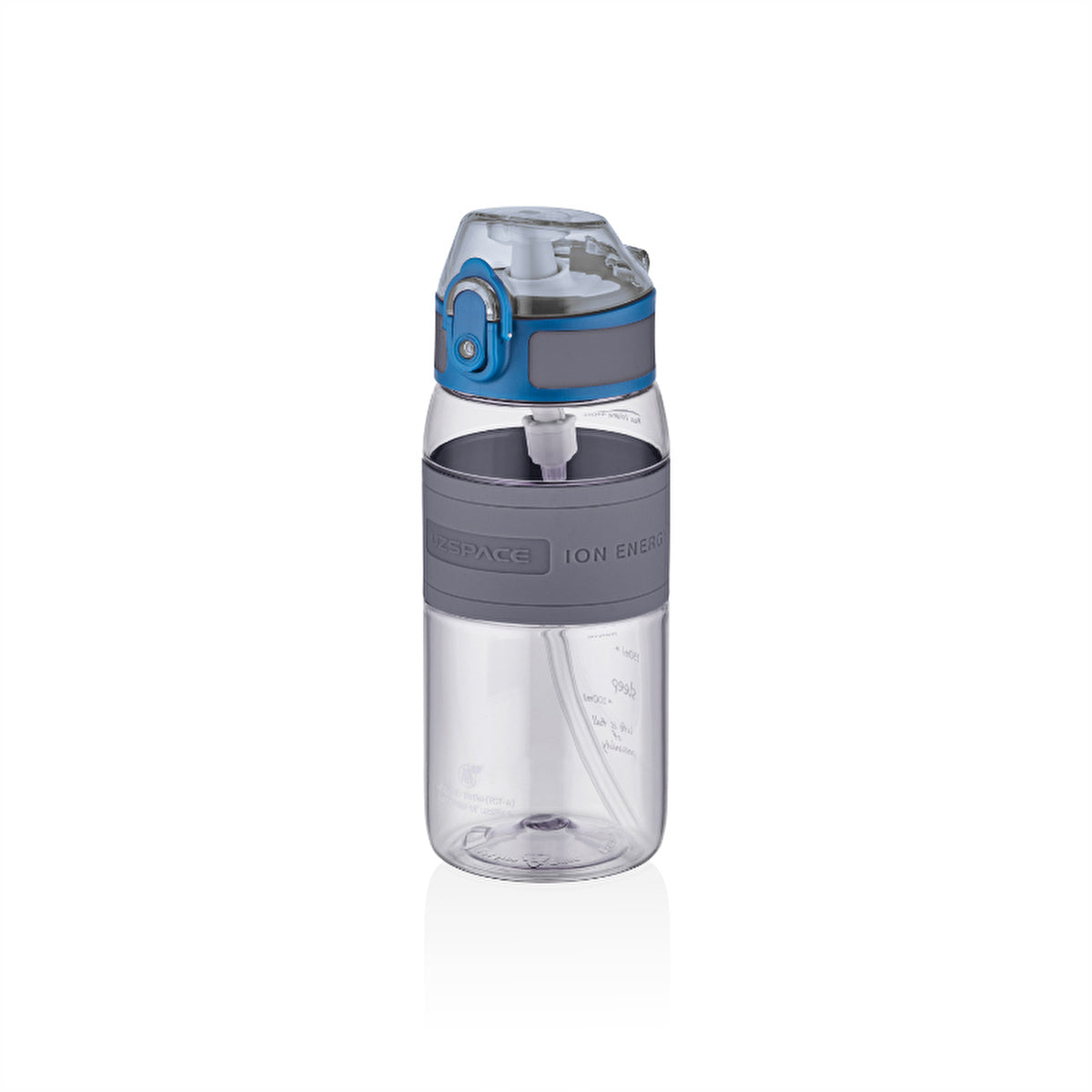 Uzspace Tritan Water Bottle 450ml - Grey | BPA-Free & Durable - Image #1