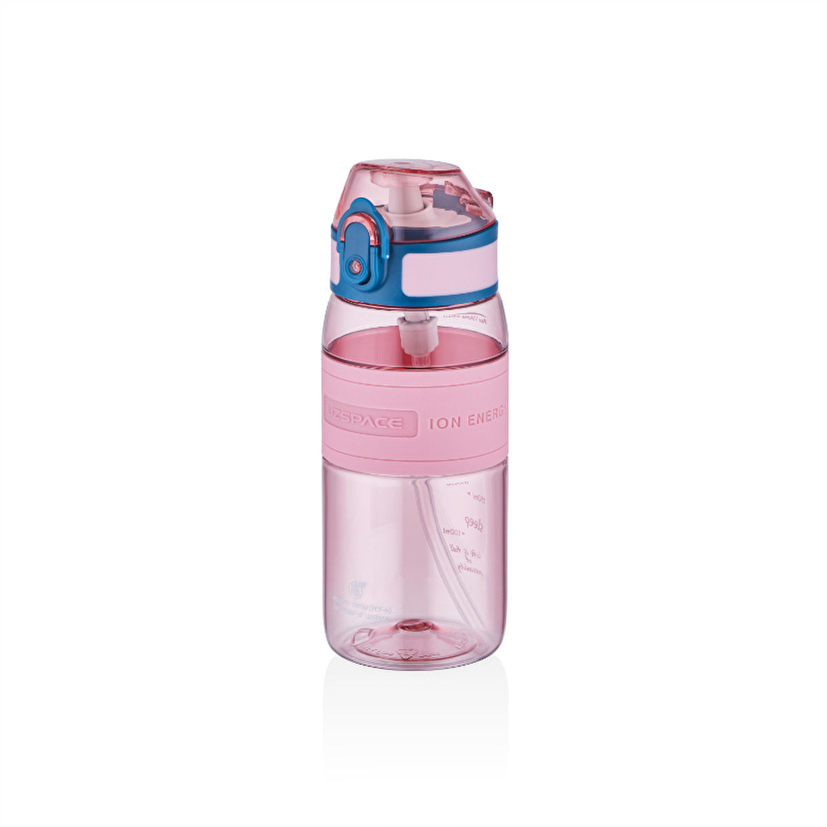 Uzspace Tritan Water Bottle 15oz - Pink 4105 | BPA-Free - Image #1