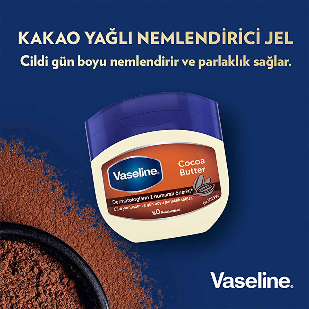 Vaseline Cocoa Butter Moisturizing Gel 3.38oz - Deep Hydration | Dermatologist Recommended