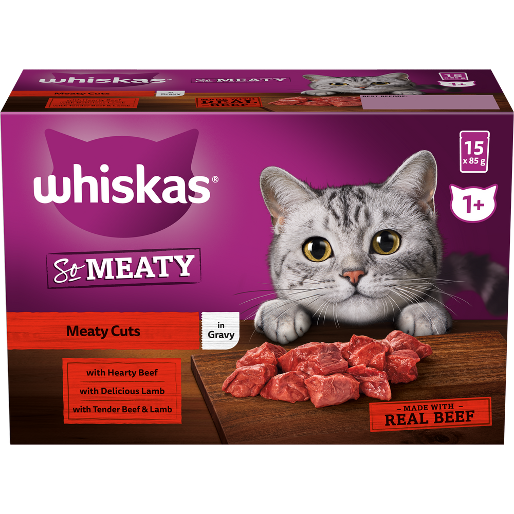 Whiskas lamb wet cat food 85g pouch