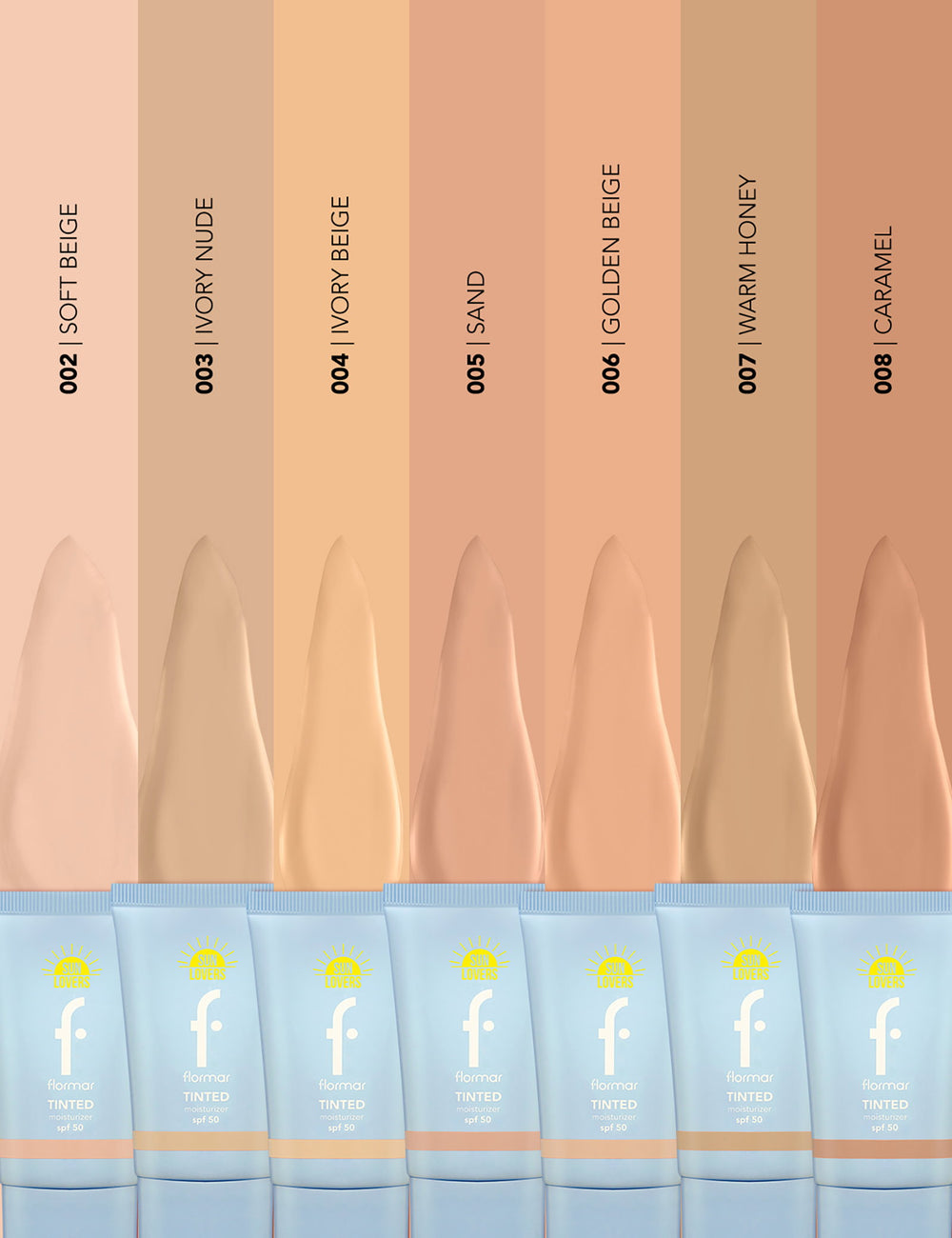 Flormar Sun Lovers Tinted Moisturizing Sunscreen SPF50 40ml