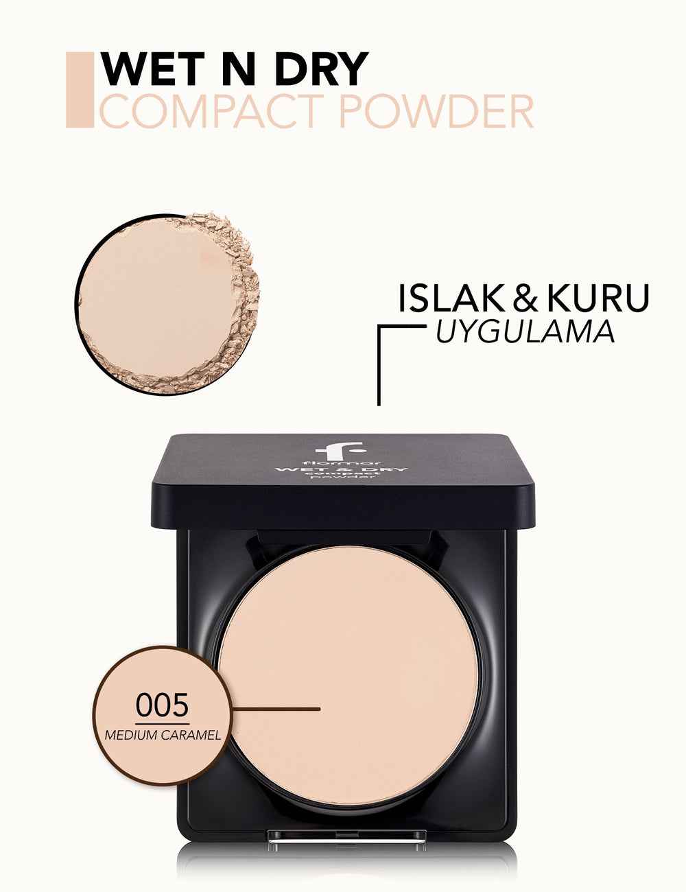 Flormar Wet & Dry Compact Powder Matte Finish 10g